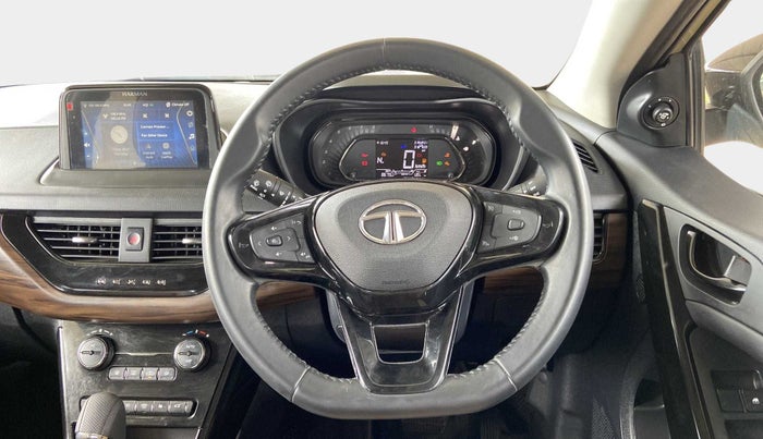 2022 Tata NEXON XZA PLUS (PREMIUM) KAZIRANGA PETROL, Petrol, Automatic, 8,671 km, Steering Wheel Close Up