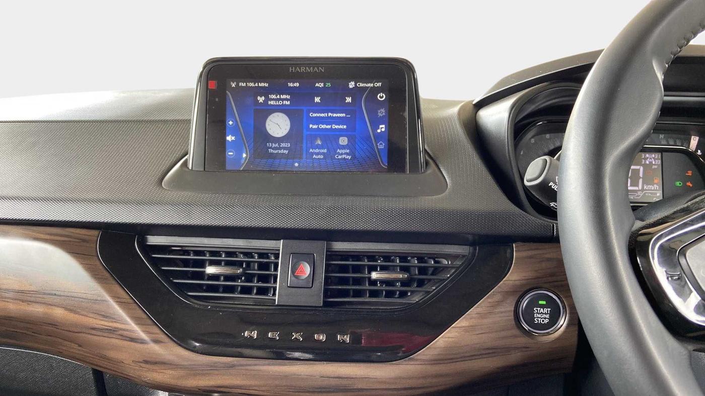 2022 Tata NEXON XZA PLUS (PREMIUM) KAZIRANGA PETROL, Petrol, Automatic, 8,671 km, Infotainment System