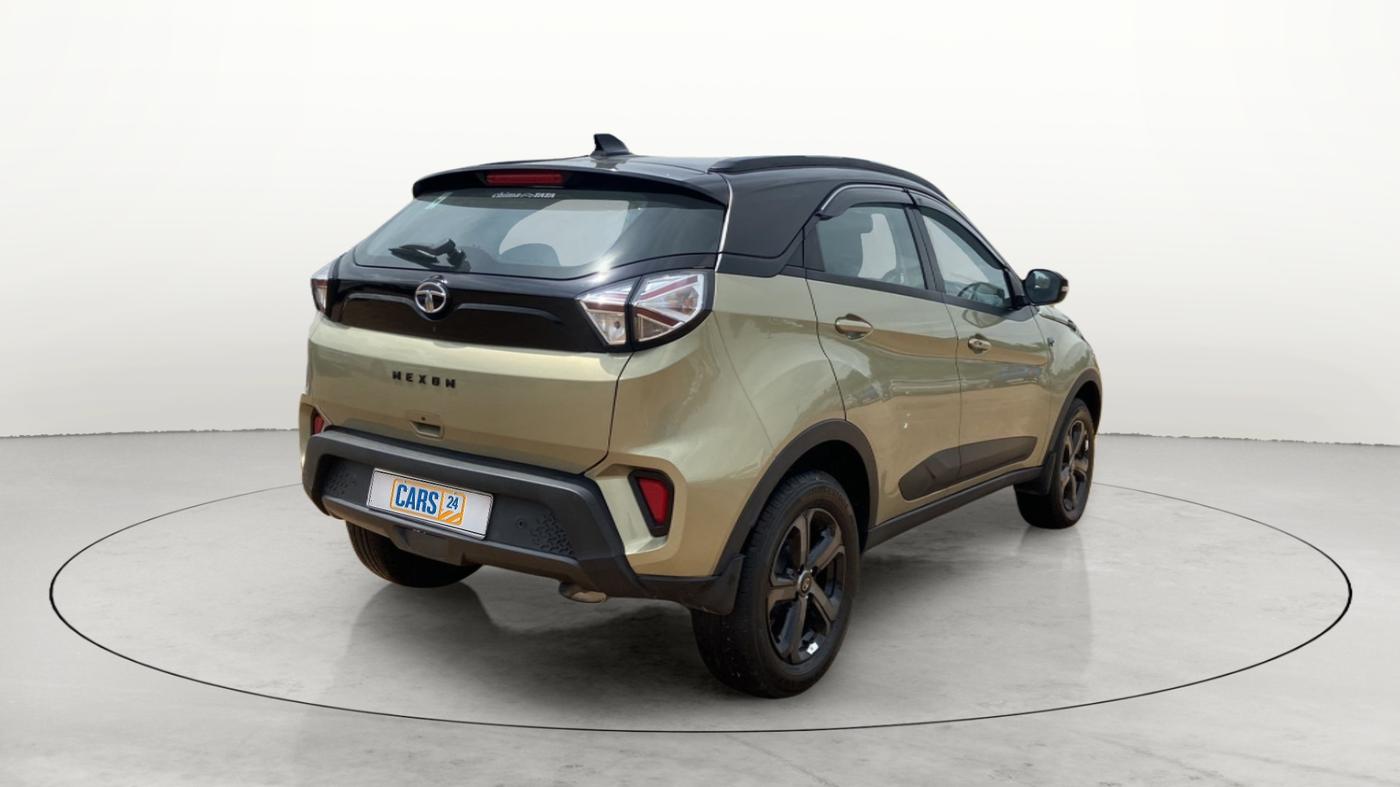 2022 Tata NEXON XZA PLUS (PREMIUM) KAZIRANGA PETROL, Petrol, Automatic, 8,671 km, Right Back Diagonal