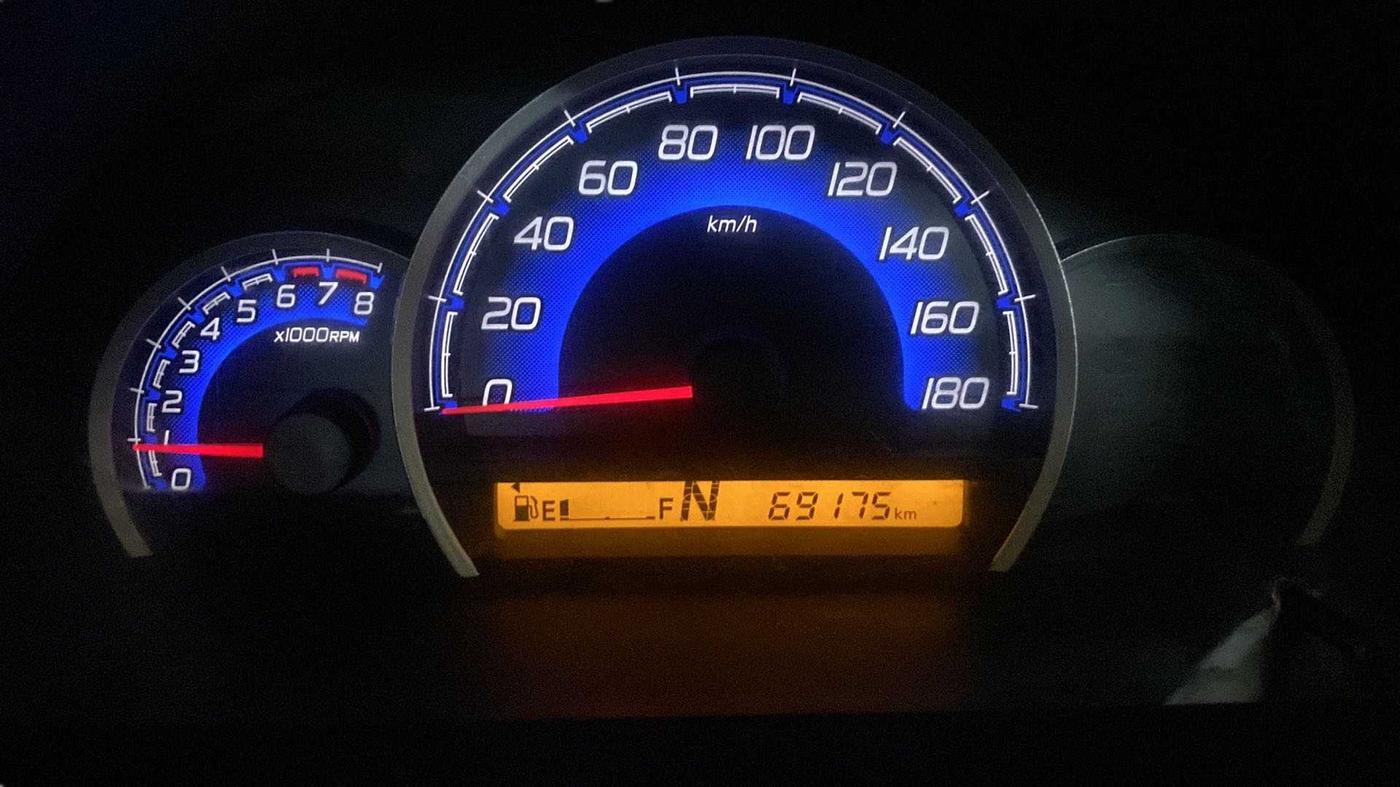 2017 Maruti Wagon R 1.0 VXI AMT, Petrol, Automatic, 69,159 km, Odometer Image
