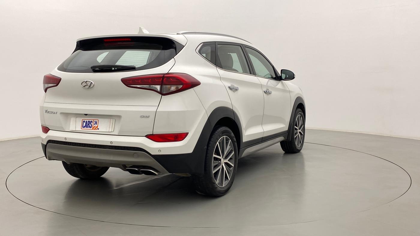 2017 Hyundai Tucson GLS 4WD AT DIESEL, Diesel, Automatic, 70,087 km, Right Back Diagonal