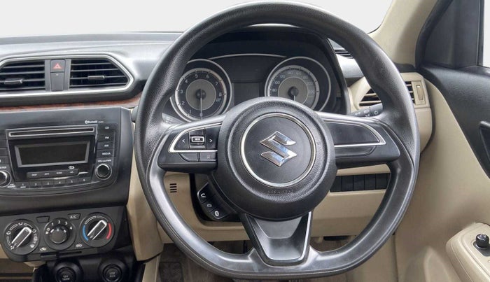 2019 Maruti Dzire VXI AMT, Petrol, Automatic, 49,984 km, Steering Wheel Close Up