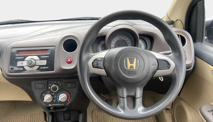 2012 Honda Brio V MT, Petrol, Manual, 42,375 km, Steering Wheel Close Up