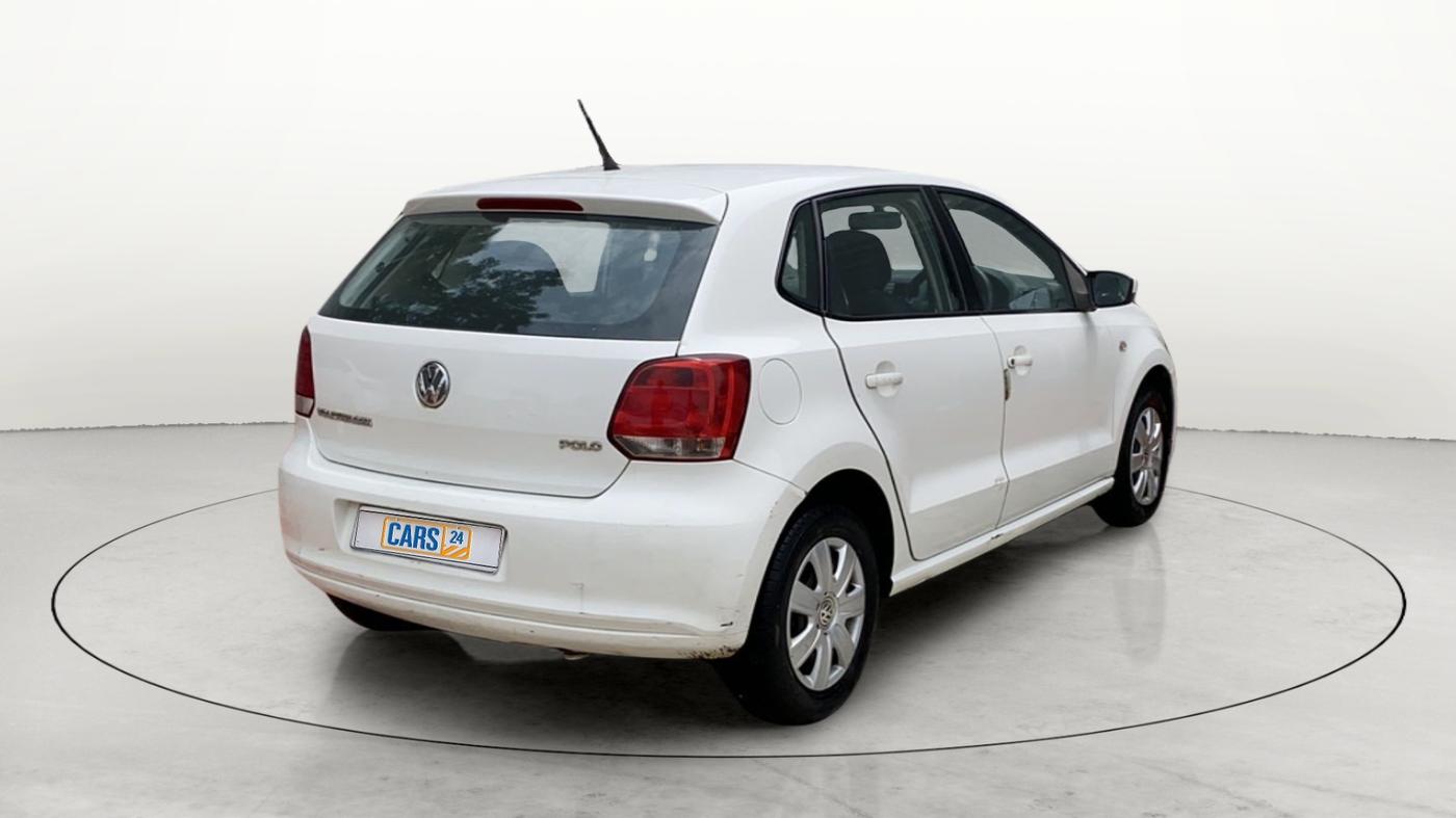 2010 Volkswagen Polo TRENDLINE 1.2L PETROL, Petrol, Manual, 88,968 km, Right Back Diagonal