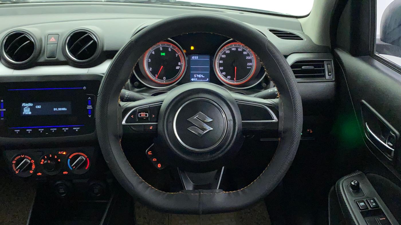 2021 Maruti Swift VXI, Petrol, Manual, 57,572 km, Steering Wheel Close Up