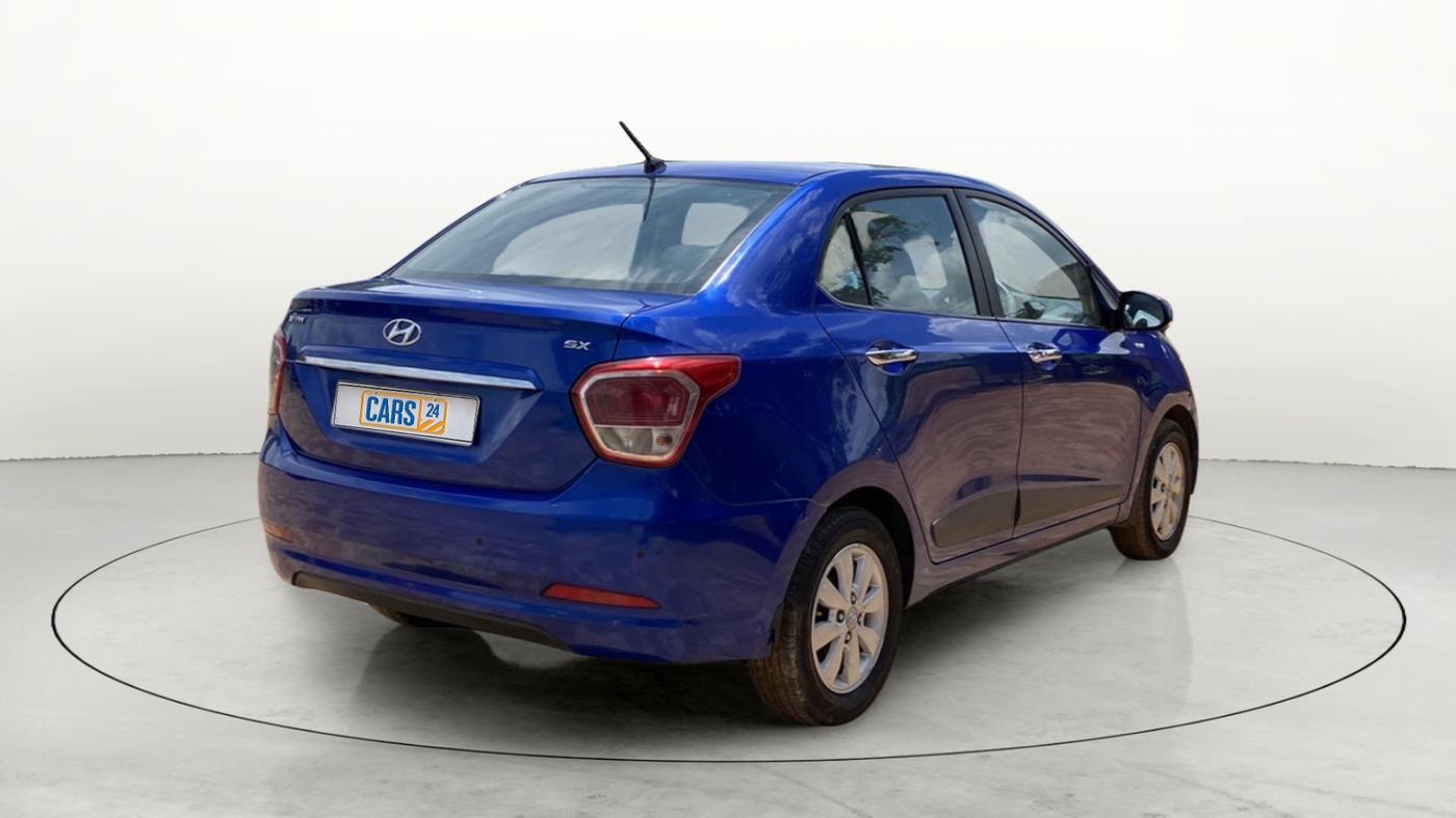 2014 Hyundai Xcent SX 1.2 (O), Petrol, Manual, 65,808 km, Right Back Diagonal
