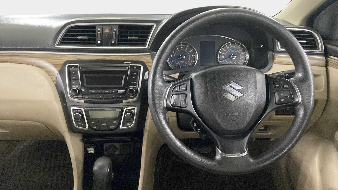 2018 Maruti Ciaz ZETA AT 1.5  SHVS PETROL, Petrol, Automatic, 68,100 km, Steering Wheel Close Up