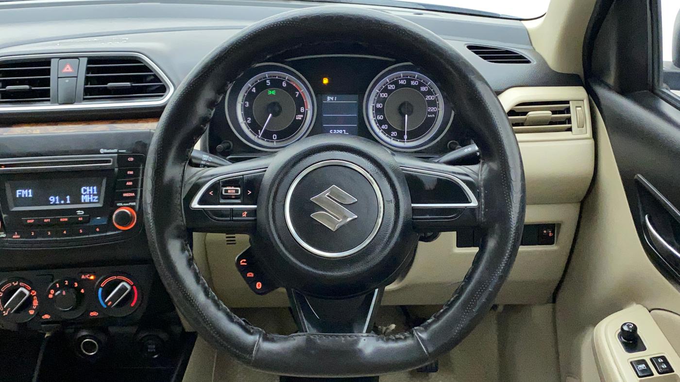 2018 Maruti Dzire VXI, Petrol, Manual, 53,297 km, Steering Wheel Close Up