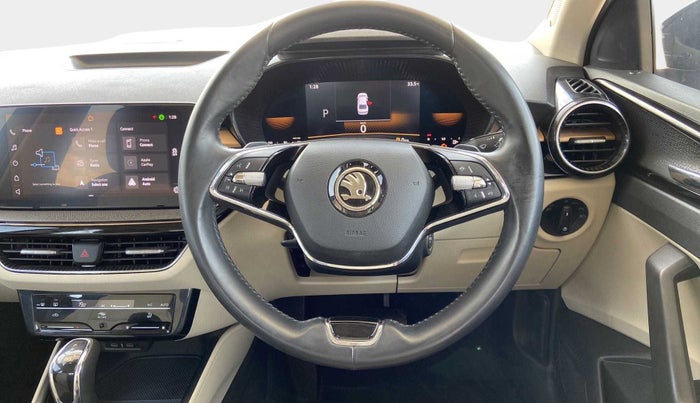2022 Skoda SLAVIA STYLE 1.0L TSI AT, Petrol, Automatic, 19,508 km, Steering Wheel Close Up