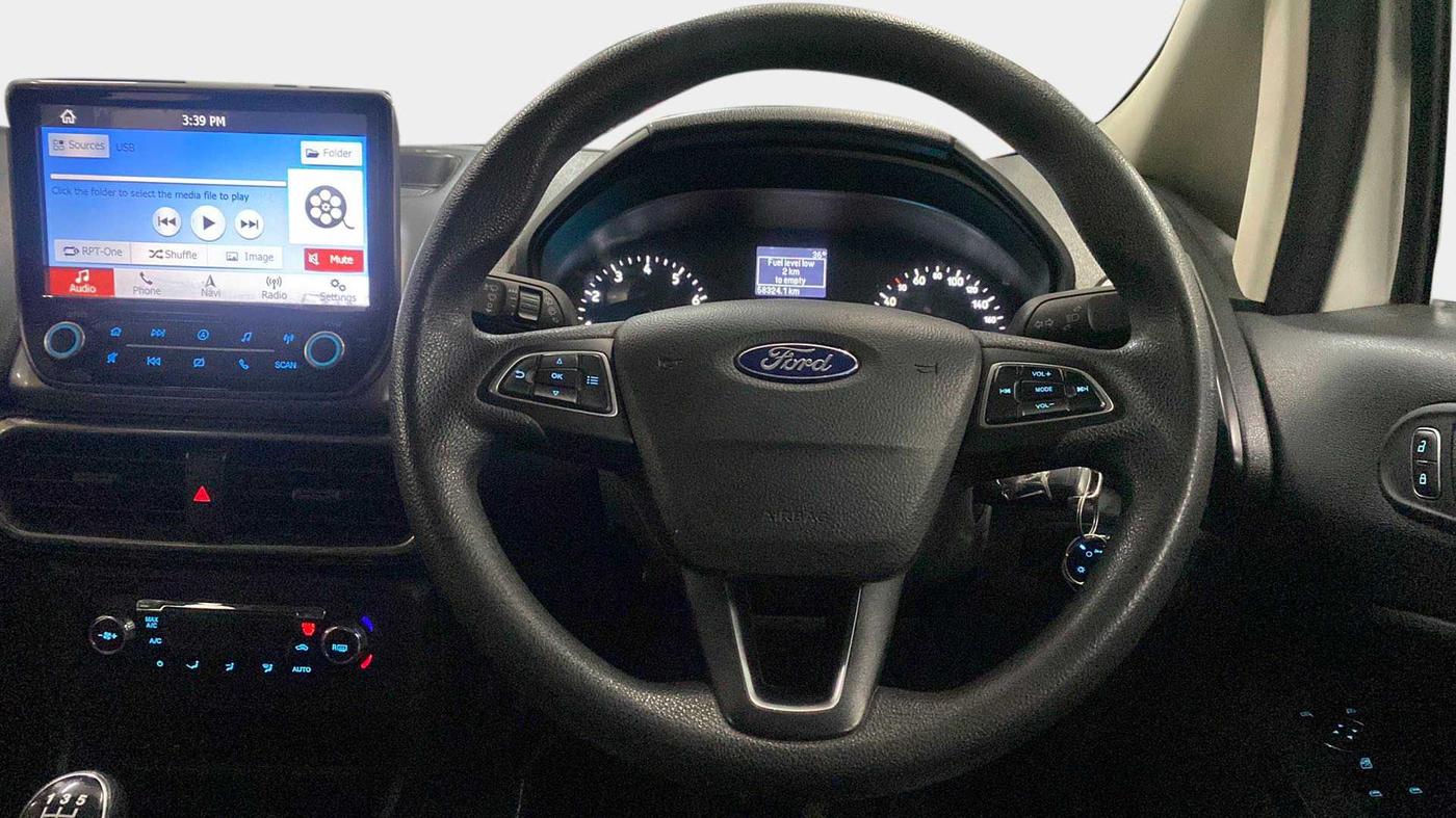 2018 Ford Ecosport TREND 1.5L PETROL, Petrol, Manual, 58,324 km, Steering Wheel Close Up