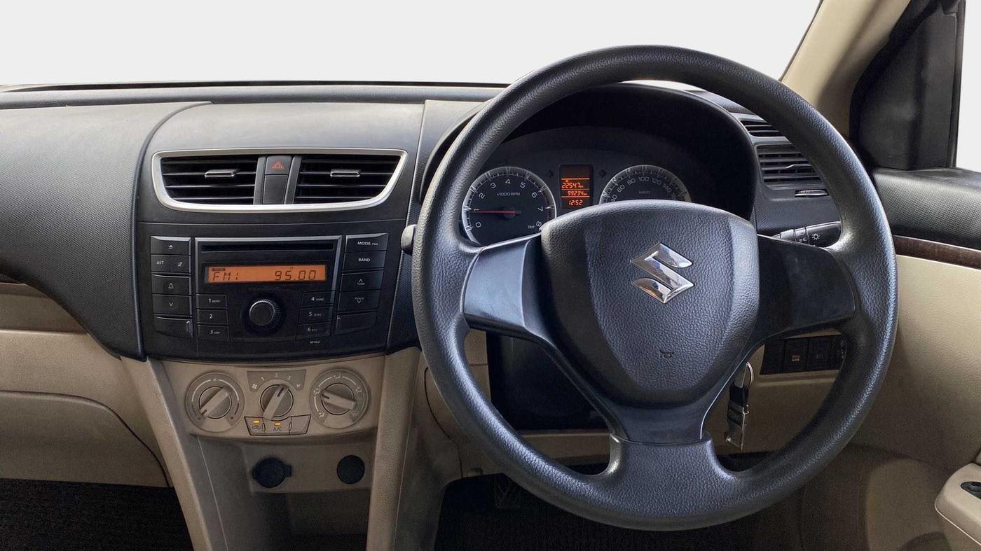 2012 Maruti Swift Dzire VXI, Petrol, Manual, 99,232 km, Steering Wheel Close Up