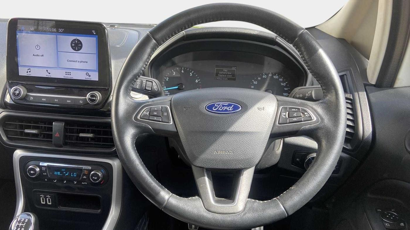 2018 Ford Ecosport TITANIUM 1.5L PETROL, Petrol, Manual, Steering Wheel Close Up