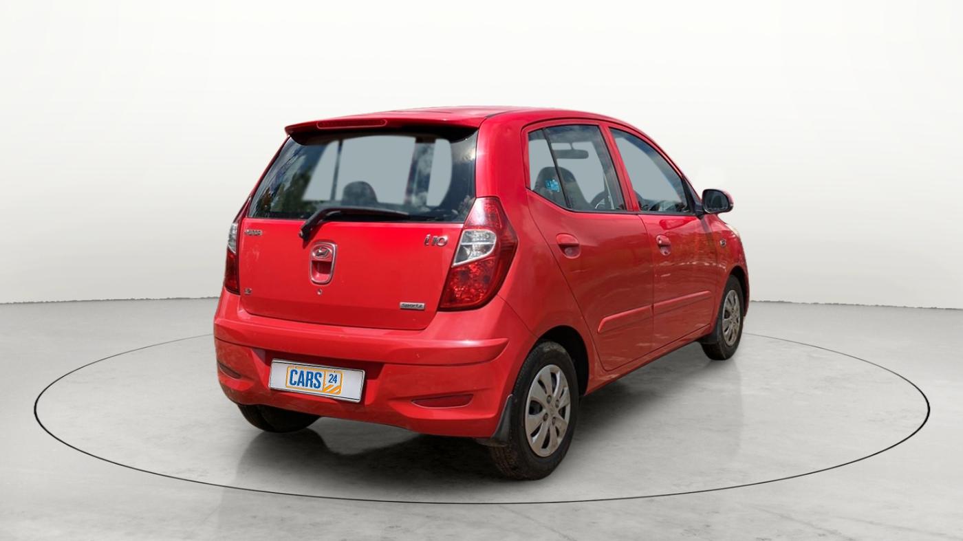2011 Hyundai i10 SPORTZ 1.2, Petrol, Manual, 37,647 km, Right Back Diagonal