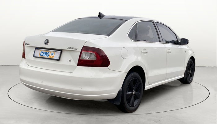 2015 Skoda Rapid 1.5 TDI CR ELEGANCE PLUS AT, Diesel, Automatic, 80,848 km, Right Back Diagonal