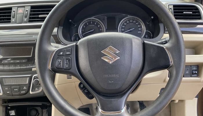 2017 Maruti Ciaz DELTA 1.4 MT PETROL, Petrol, Manual, 32,027 km, Steering Wheel Close Up
