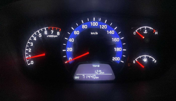 2014 Hyundai Xcent SX 1.2 (O), Petrol, Manual, 71,427 km, Odometer Image