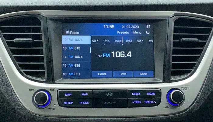 2018 Hyundai Verna 1.6 VTVT SX, Petrol, Manual, 32,220 km, Infotainment System