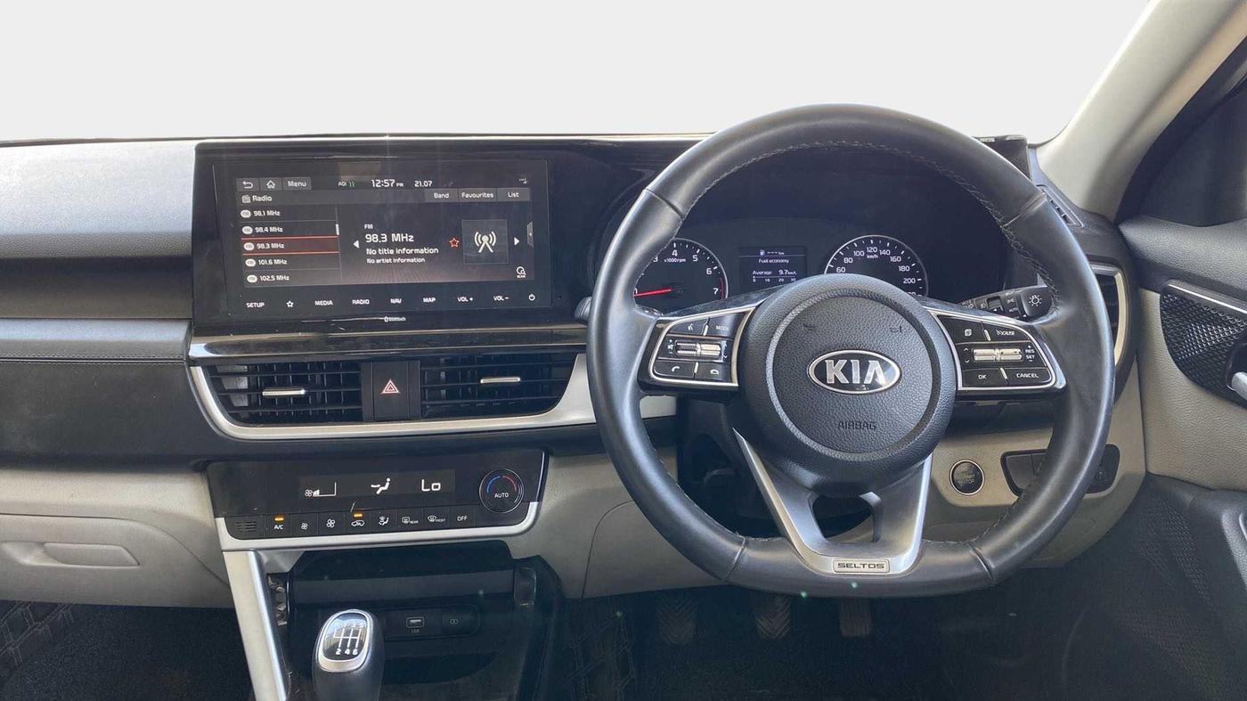 2021 KIA SELTOS HTX 1.5 PETROL, Petrol, Manual, 43,275 km, Steering Wheel Close Up