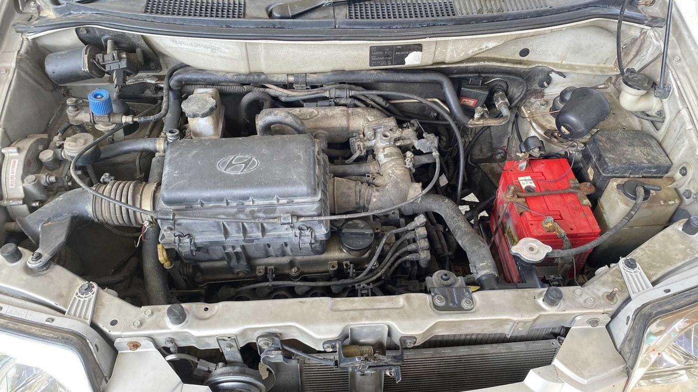 2013 Hyundai Santro Xing GLS (CNG), CNG, Manual, 78,849 km, Open Bonet