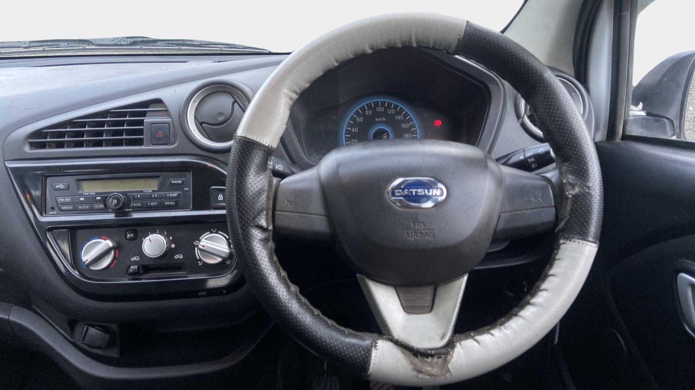 2019 Datsun Redi Go S, Petrol, Manual, 74,607 km, Steering Wheel Close Up