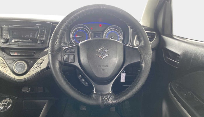 2016 Maruti Baleno DELTA PETROL 1.2, Petrol, Manual, 1,23,124 km, Steering Wheel Close Up