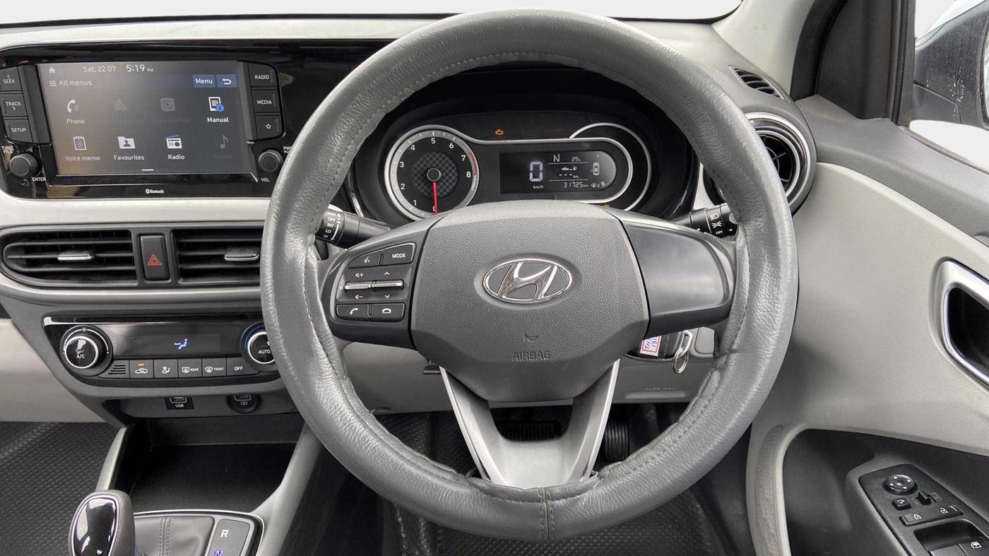 2019 Hyundai GRAND I10 NIOS SPORTZ AMT 1.2 KAPPA VTVT, Petrol, Automatic, 31,718 km, Steering Wheel Close Up