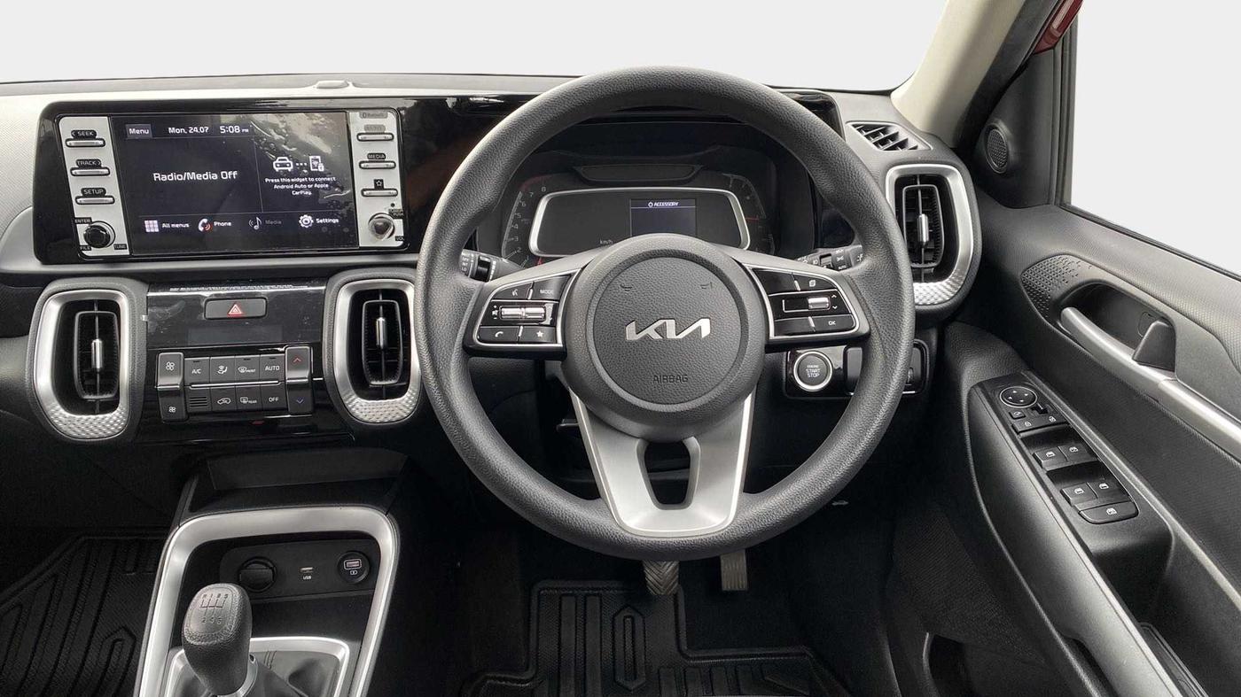 2022 KIA SONET HTK PLUS 1.0 IMT, Petrol, Manual, 7,339 km, Steering Wheel Close Up