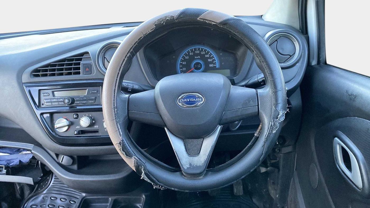 2018 Datsun Redi Go T(O) 1.0, Petrol, Manual, 31,578 km, Steering Wheel Close Up