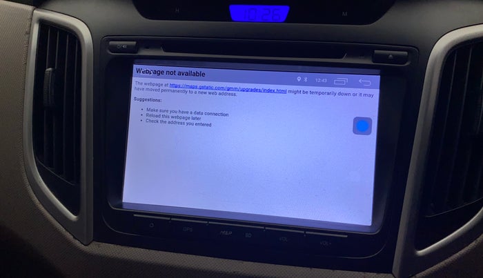 2018 Hyundai Creta SX PLUS 1.6 PETROL, Petrol, Manual, 79,275 km, Infotainment system - GPS Card not working/missing