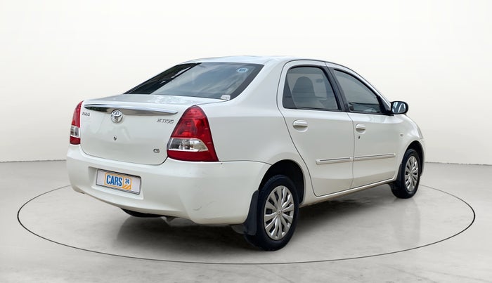 2012 Toyota Etios G, Petrol, Manual, 54,815 km, Right Back Diagonal
