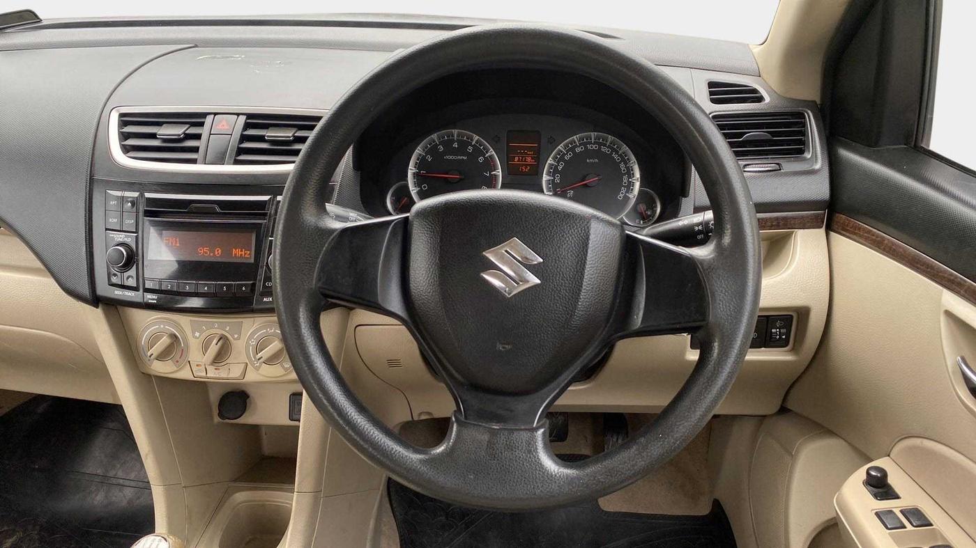 2015 Maruti Swift Dzire VXI, Petrol, Manual, 87,168 km, Steering Wheel Close Up