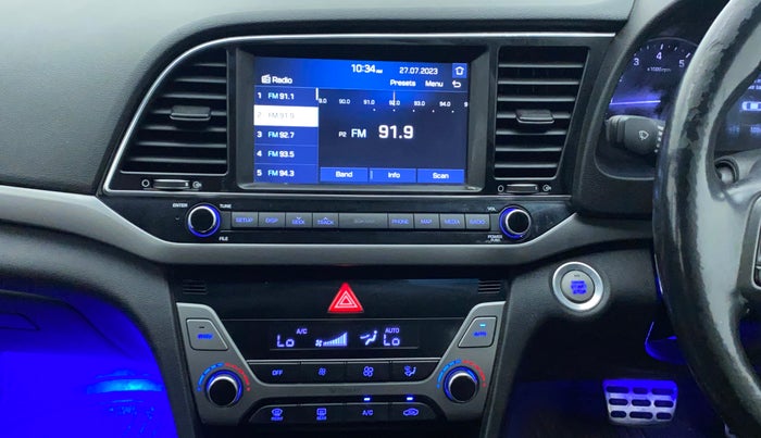 2017 Hyundai New Elantra 2.0 SX(O) AT PETROL, Petrol, Automatic, 1,08,538 km, Air Conditioner