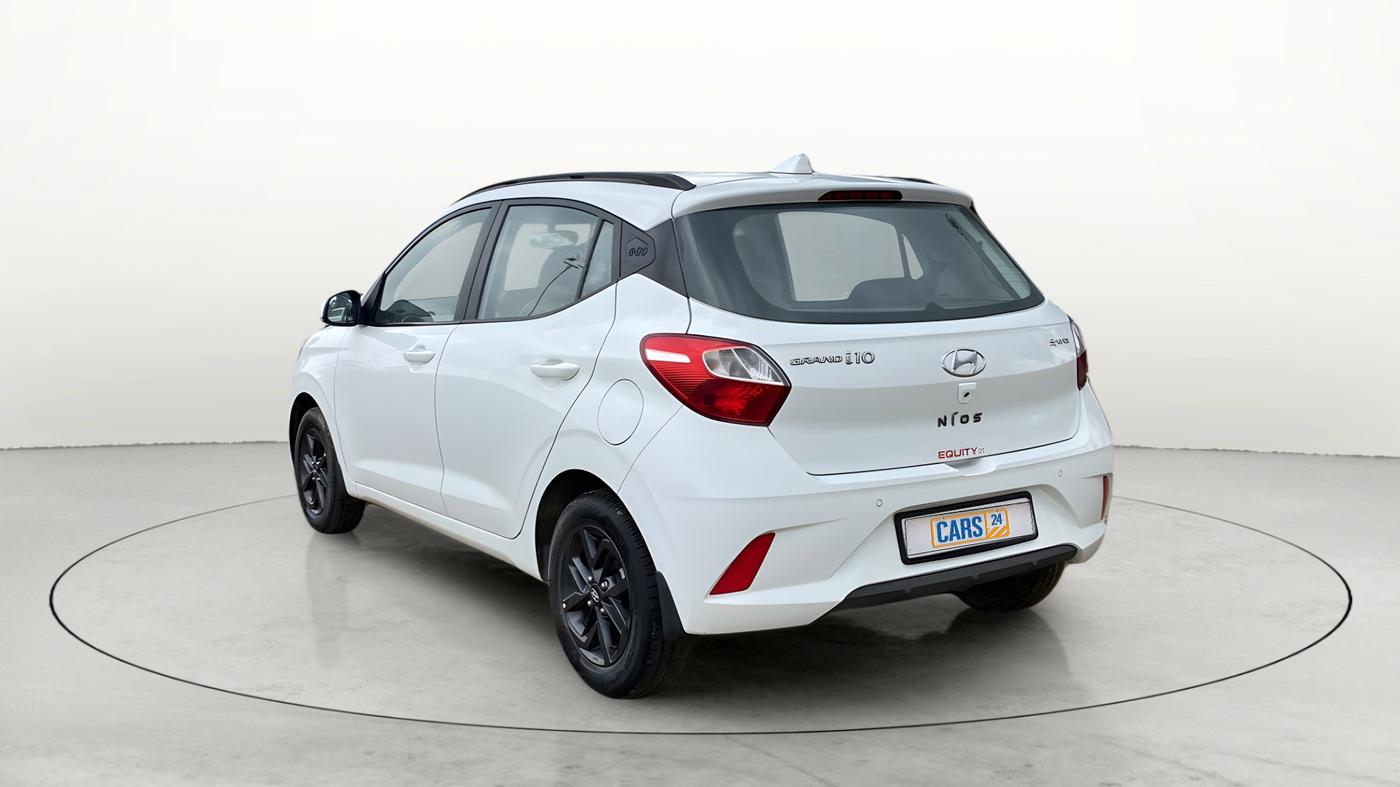 2019 Hyundai GRAND I10 NIOS SPORTZ AMT 1.2 KAPPA VTVT, Petrol, Automatic, 27,613 km, Left Back Diagonal