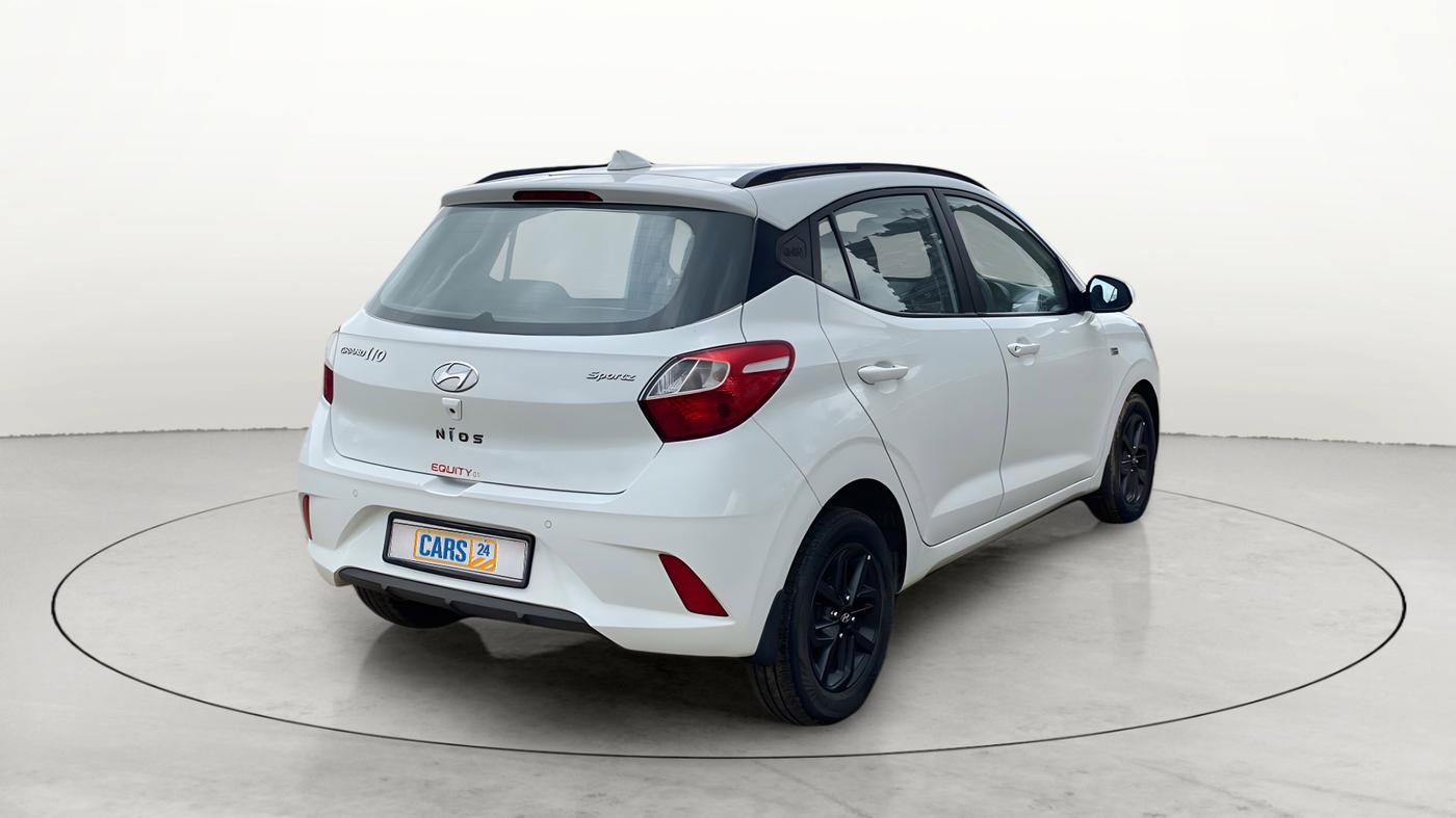 2019 Hyundai GRAND I10 NIOS SPORTZ AMT 1.2 KAPPA VTVT, Petrol, Automatic, 27,613 km, Right Back Diagonal