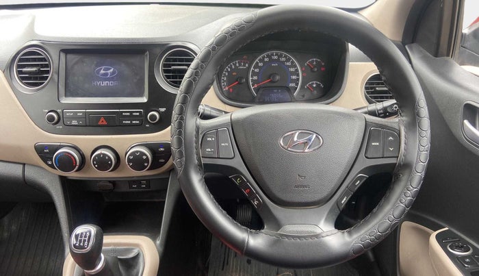 2017 Hyundai Grand i10 SPORTZ (O) 1.2 KAPPA VTVT, Petrol, Manual, 65,730 km, Steering Wheel Close Up