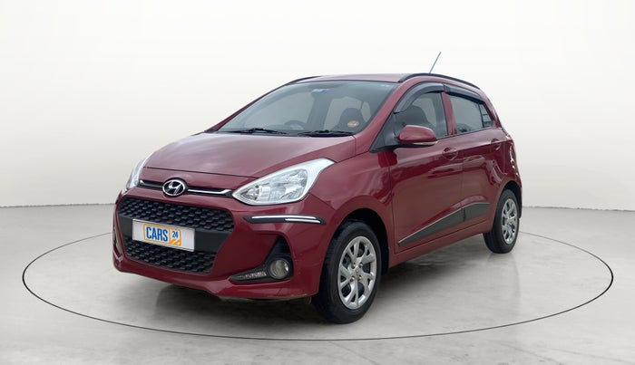 2017 Hyundai Grand i10 SPORTZ (O) 1.2 KAPPA VTVT, Petrol, Manual, 65,730 km, Left Front Diagonal