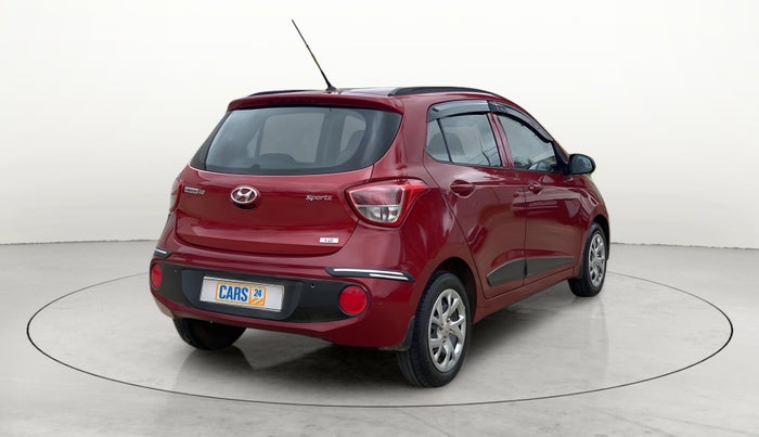 2017 Hyundai Grand i10 SPORTZ (O) 1.2 KAPPA VTVT, Petrol, Manual, 65,730 km, Right Back Diagonal