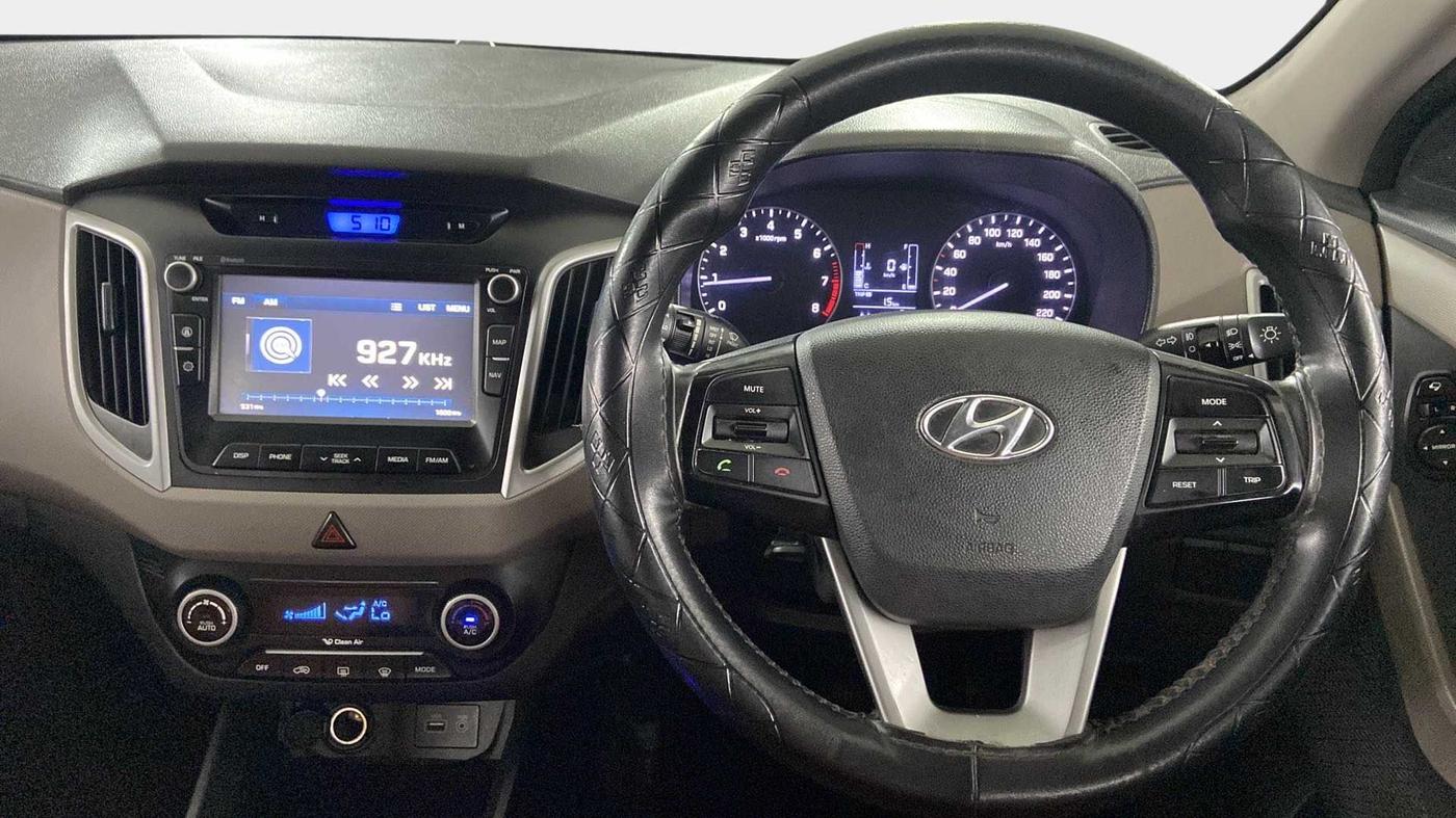 2018 Hyundai Creta SX AT 1.6 PETROL, Petrol, Automatic, 62,298 km, Steering Wheel Close Up