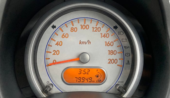 2010 Maruti Ritz VXI, Petrol, Manual, 79,984 km, Odometer Image