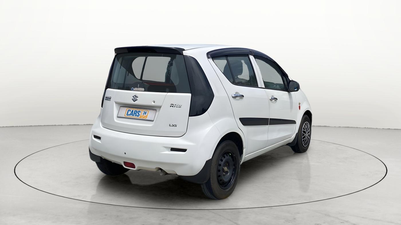 2011 Maruti Ritz LXI, Petrol, Manual, 1,06,880 km, Right Back Diagonal