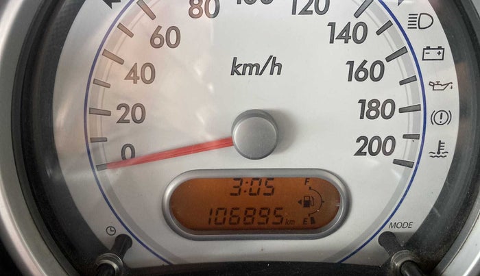 2011 Maruti Ritz LXI, Petrol, Manual, 1,06,880 km, Odometer Image