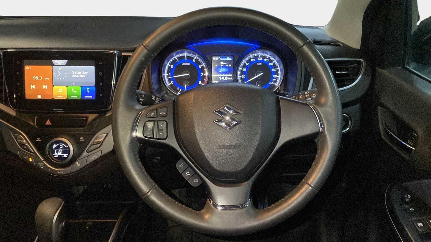 2021 Maruti Baleno ALPHA CVT PETROL 1.2, Petrol, Automatic, 25,819 km, Steering Wheel Close Up