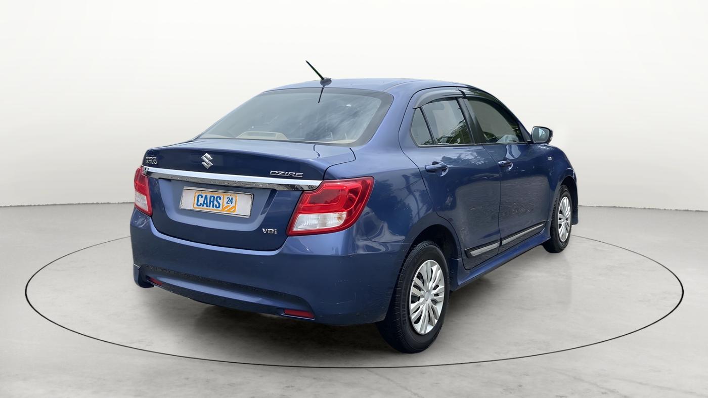 2017 Maruti Dzire VDI, Diesel, Manual, 57,636 km, Right Back Diagonal