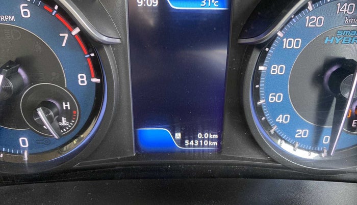 2022 Maruti Ertiga ZXI+ SHVS, Petrol, Manual, 54,301 km, Odometer Image