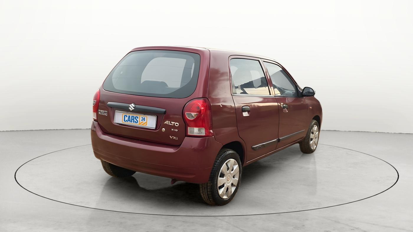 2011 Maruti Alto K10 VXI, Petrol, Manual, 38,420 km, Right Back Diagonal