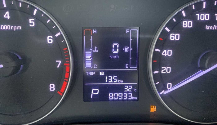 2017 Hyundai Creta SX PLUS AT 1.6 PETROL, Petrol, Automatic, 80,920 km, Odometer Image