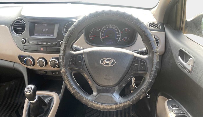 2017 Hyundai Grand i10 SPORTZ 1.2 KAPPA VTVT, Petrol, Manual, 39,176 km, Steering Wheel Close Up