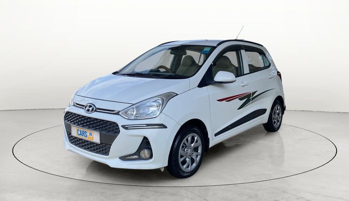 2019 Hyundai Grand i10 SPORTZ 1.2 KAPPA VTVT, Petrol, Manual, 23,125 km, Left Front Diagonal