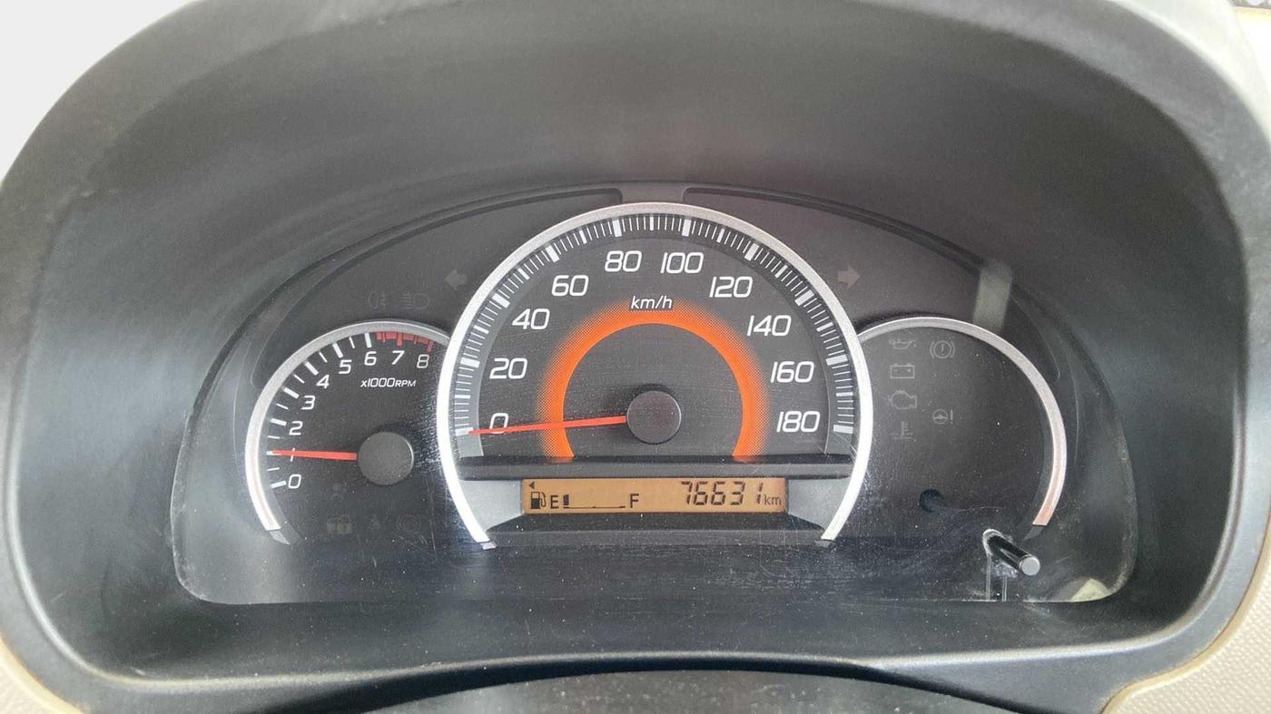 2013 Maruti Wagon R 1.0 VXI, Petrol, Manual, 76,625 km, Odometer Image