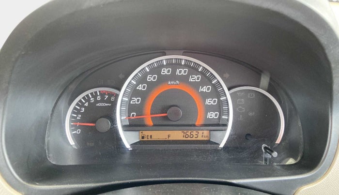 2013 Maruti Wagon R 1.0 VXI, Petrol, Manual, 76,625 km, Odometer Image